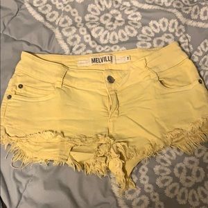 Yellow brandy Melville shorts